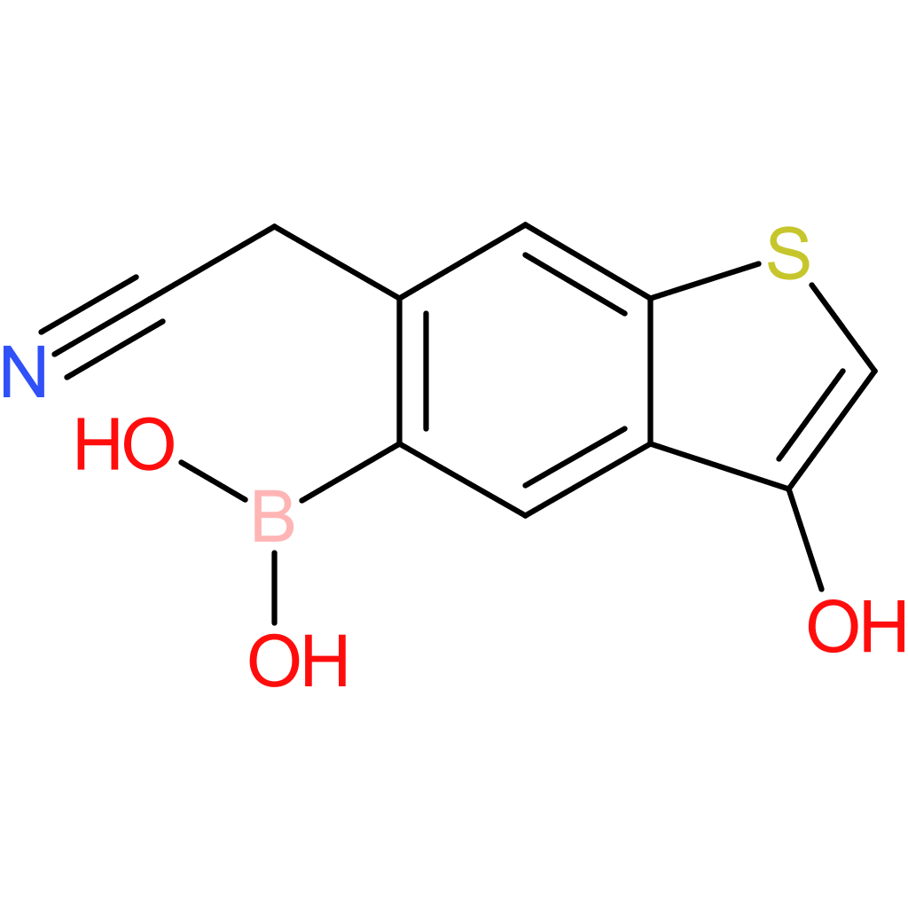 5-borono-3-hydroxybenzothiophene-6-acetonitrile