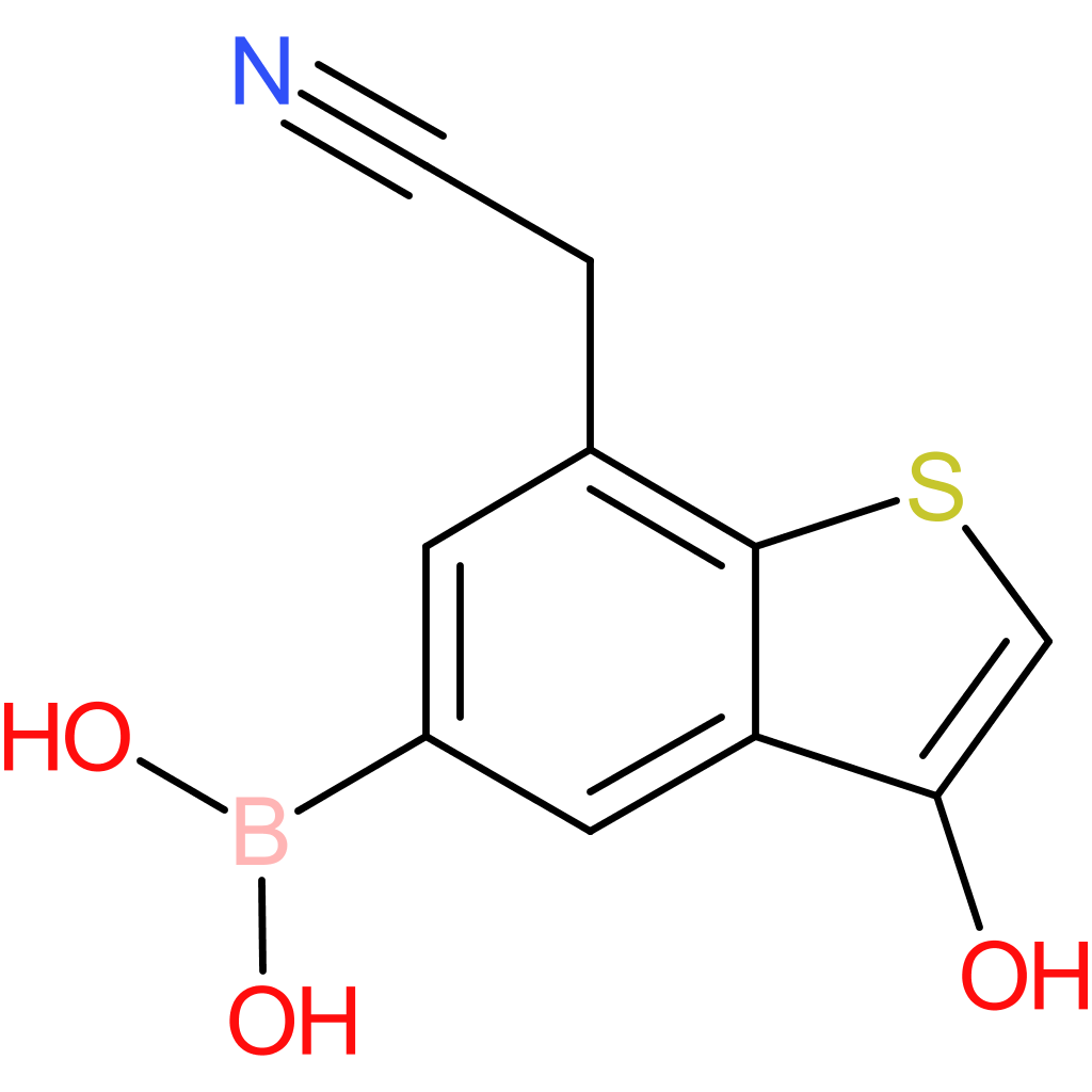 5-borono-3-hydroxybenzothiophene-7-acetonitrile