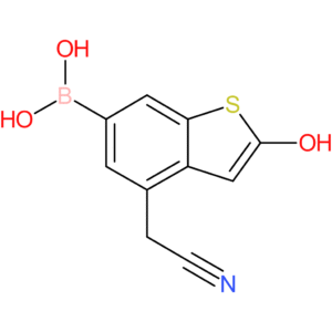 6-borono-2-hydroxybenzothiophene-4-acetonitrile