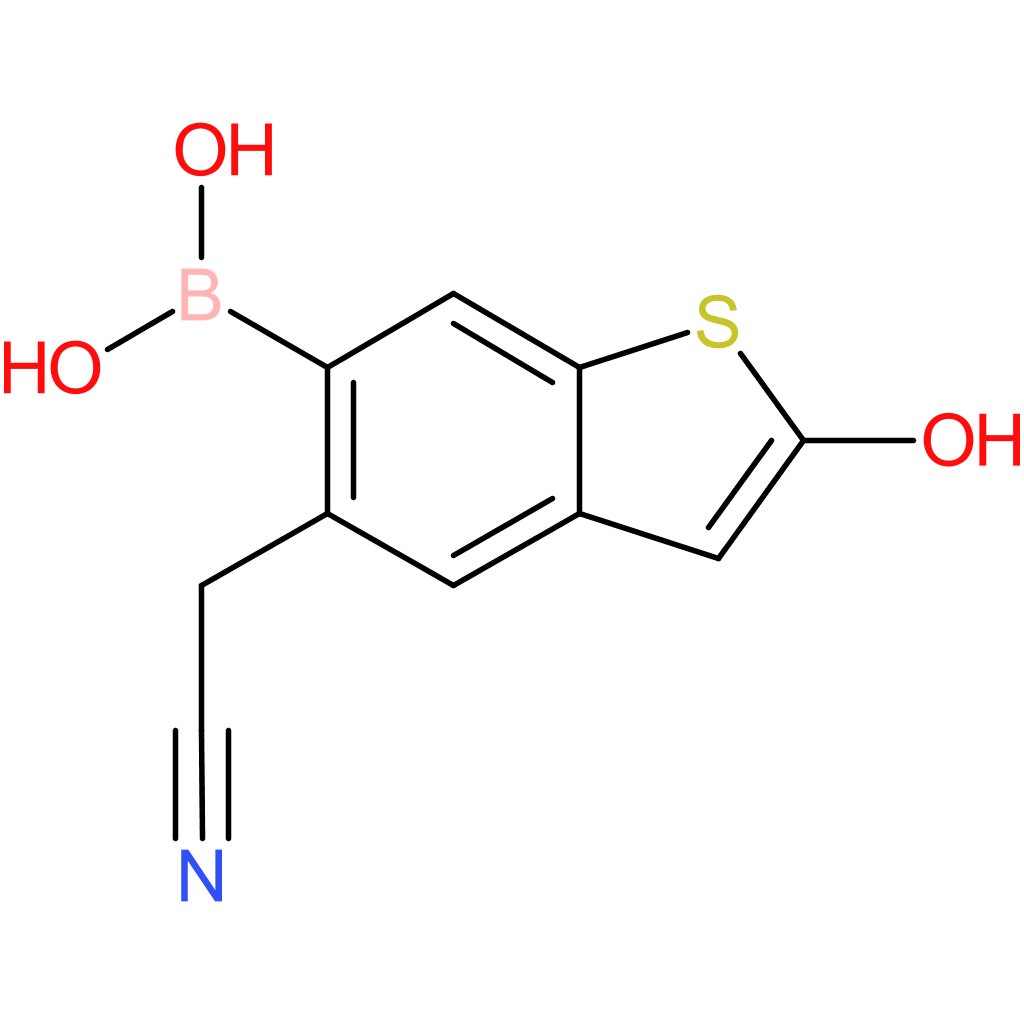6-borono-2-hydroxybenzothiophene-5-acetonitrile