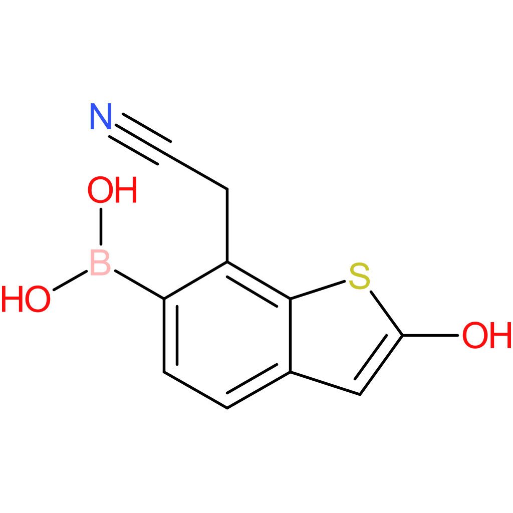 6-borono-2-hydroxybenzothiophene-7-acetonitrile