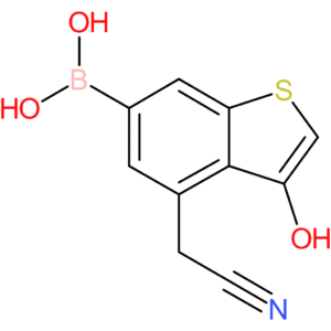 6-borono-3-hydroxybenzothiophene-4-acetonitrile