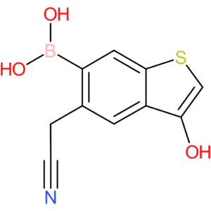 6-borono-3-hydroxybenzothiophene-5-acetonitrile