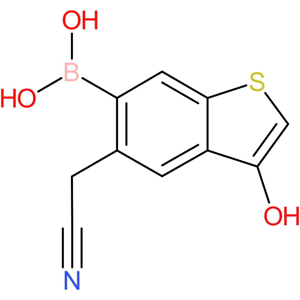 6-borono-3-hydroxybenzothiophene-5-acetonitrile