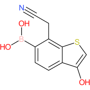 6-borono-3-hydroxybenzothiophene-7-acetonitrile
