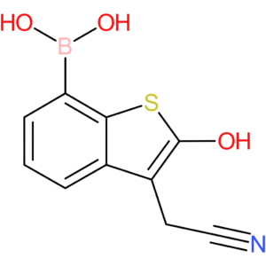 7-borono-2-hydroxybenzothiophene-3-acetonitrile