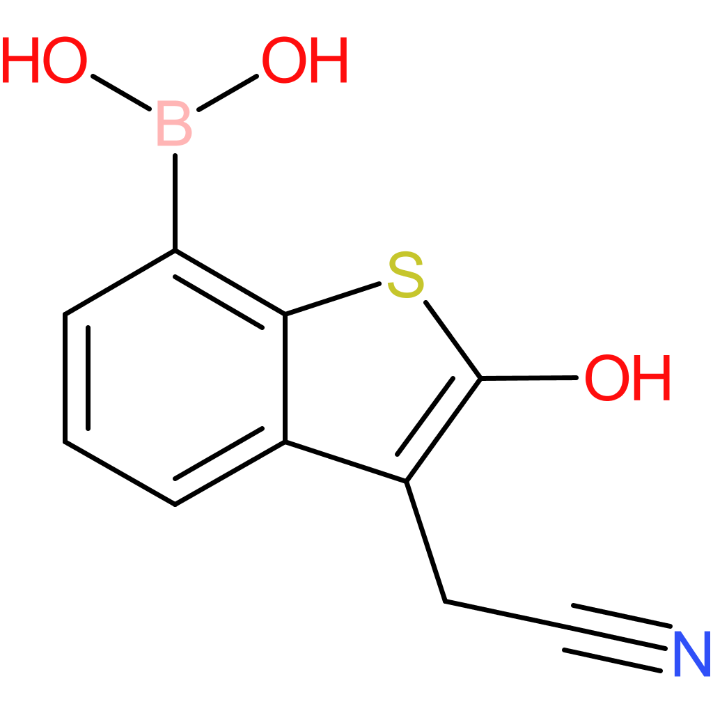 7-borono-2-hydroxybenzothiophene-3-acetonitrile