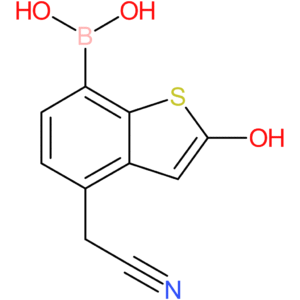 7-borono-2-hydroxybenzothiophene-4-acetonitrile