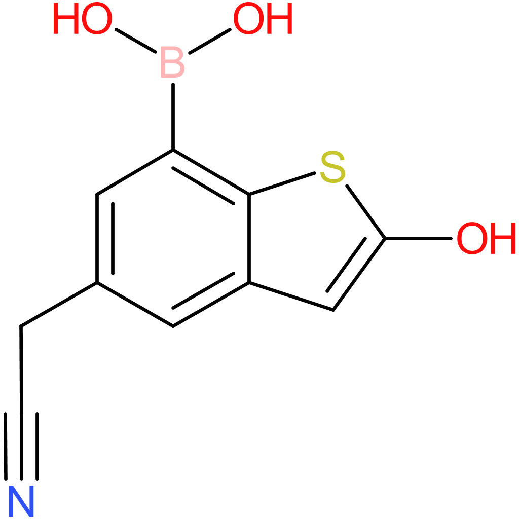 7-borono-2-hydroxybenzothiophene-5-acetonitrile