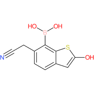 7-borono-2-hydroxybenzothiophene-6-acetonitrile