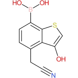 7-borono-3-hydroxybenzothiophene-4-acetonitrile