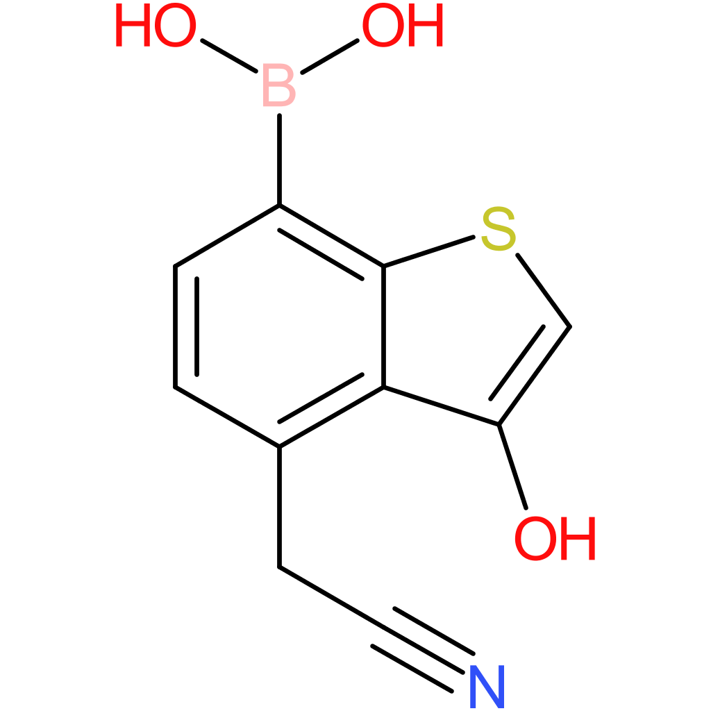 7-borono-3-hydroxybenzothiophene-4-acetonitrile