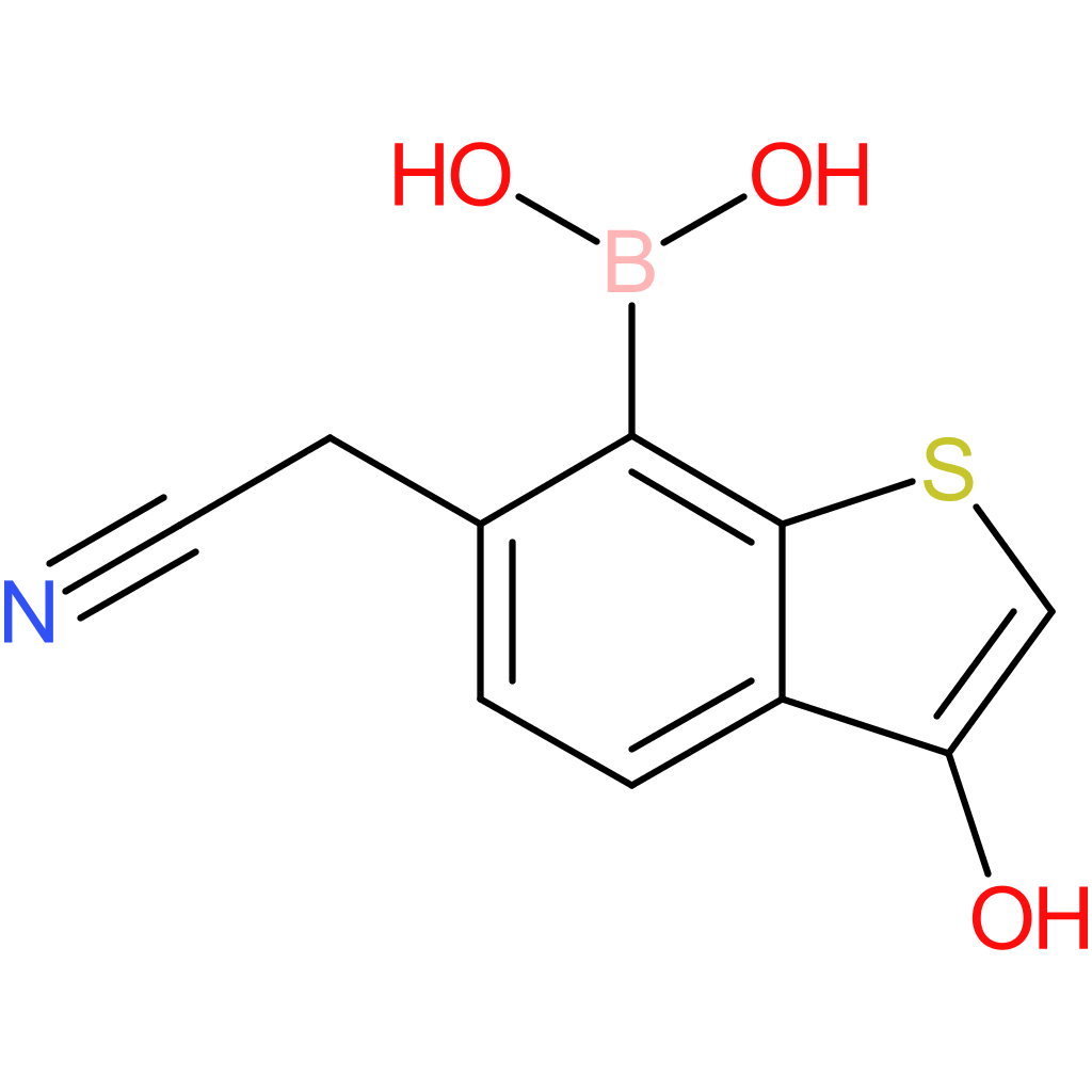 7-borono-3-hydroxybenzothiophene-6-acetonitrile