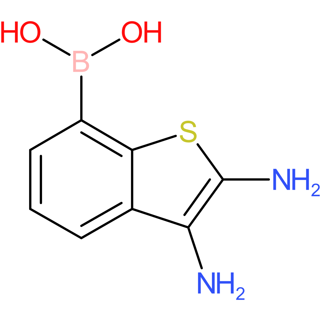 (2,3-diamino-1-benzothiophen-7-yl)boronic acid