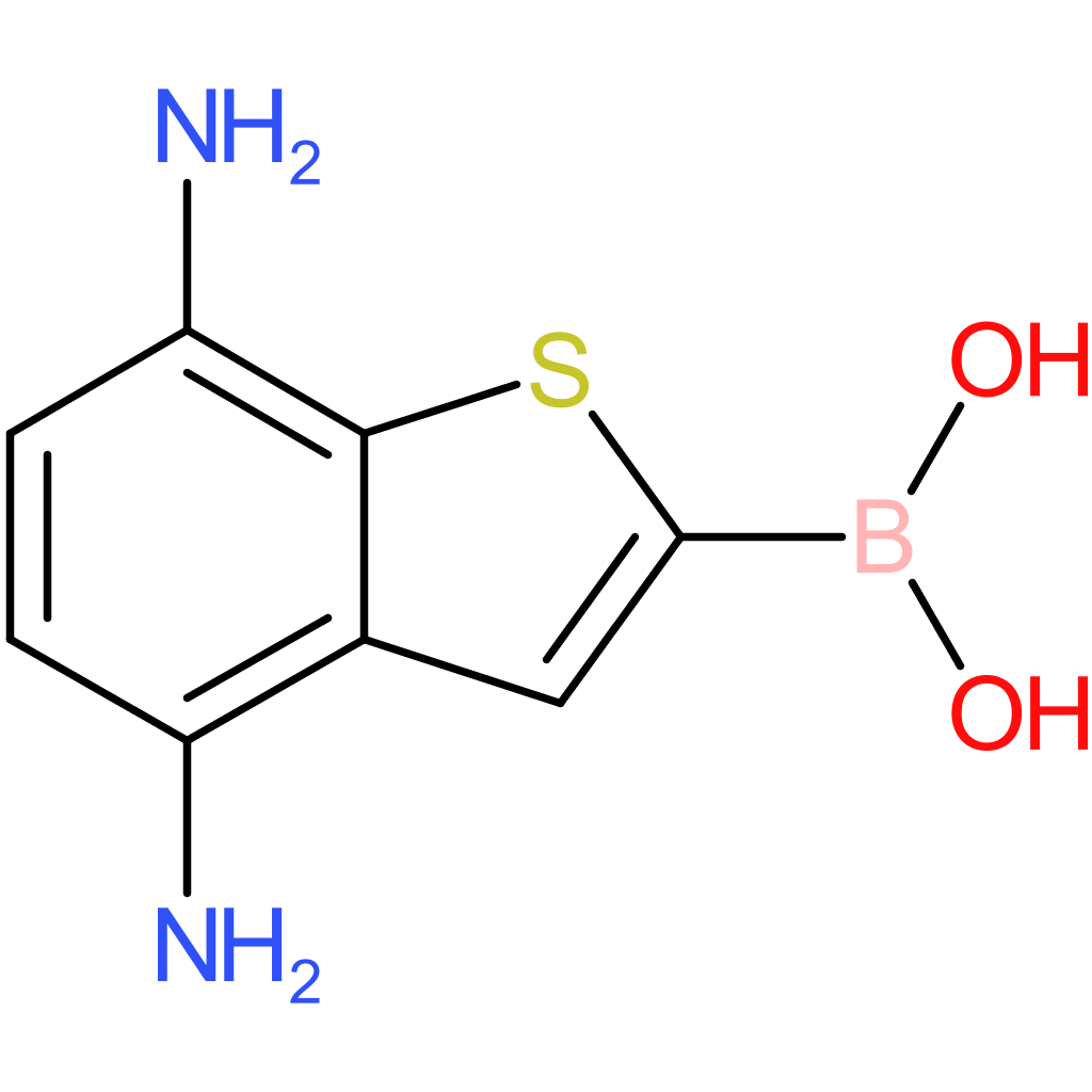 (4,7-diamino-1-benzothiophen-2-yl)boronic acid