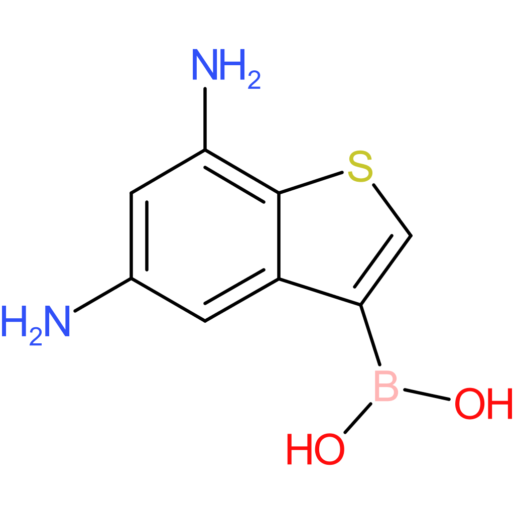 (5,7-diamino-1-benzothiophen-3-yl)boronic acid
