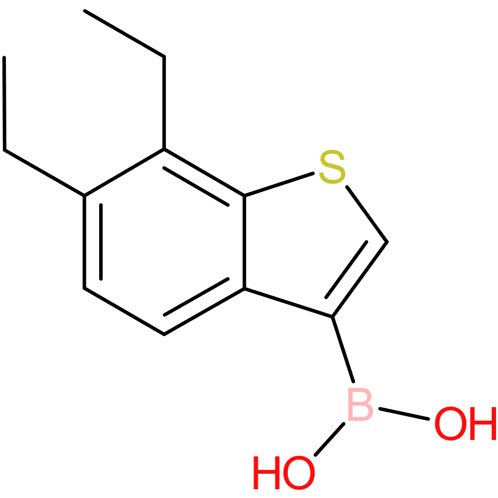 6,7-diethylbenzothiophene-3-boronic acid