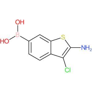 (2-amino-3-chloro-1-benzothiophen-6-yl)boronic acid