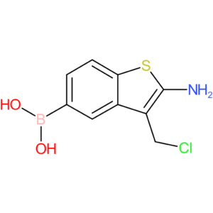 2-amino-3-(chloromethyl)benzothiophene-5-boronic acid