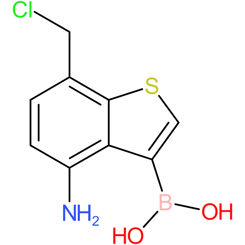 4-amino-7-(chloromethyl)benzothiophene-3-boronic acid