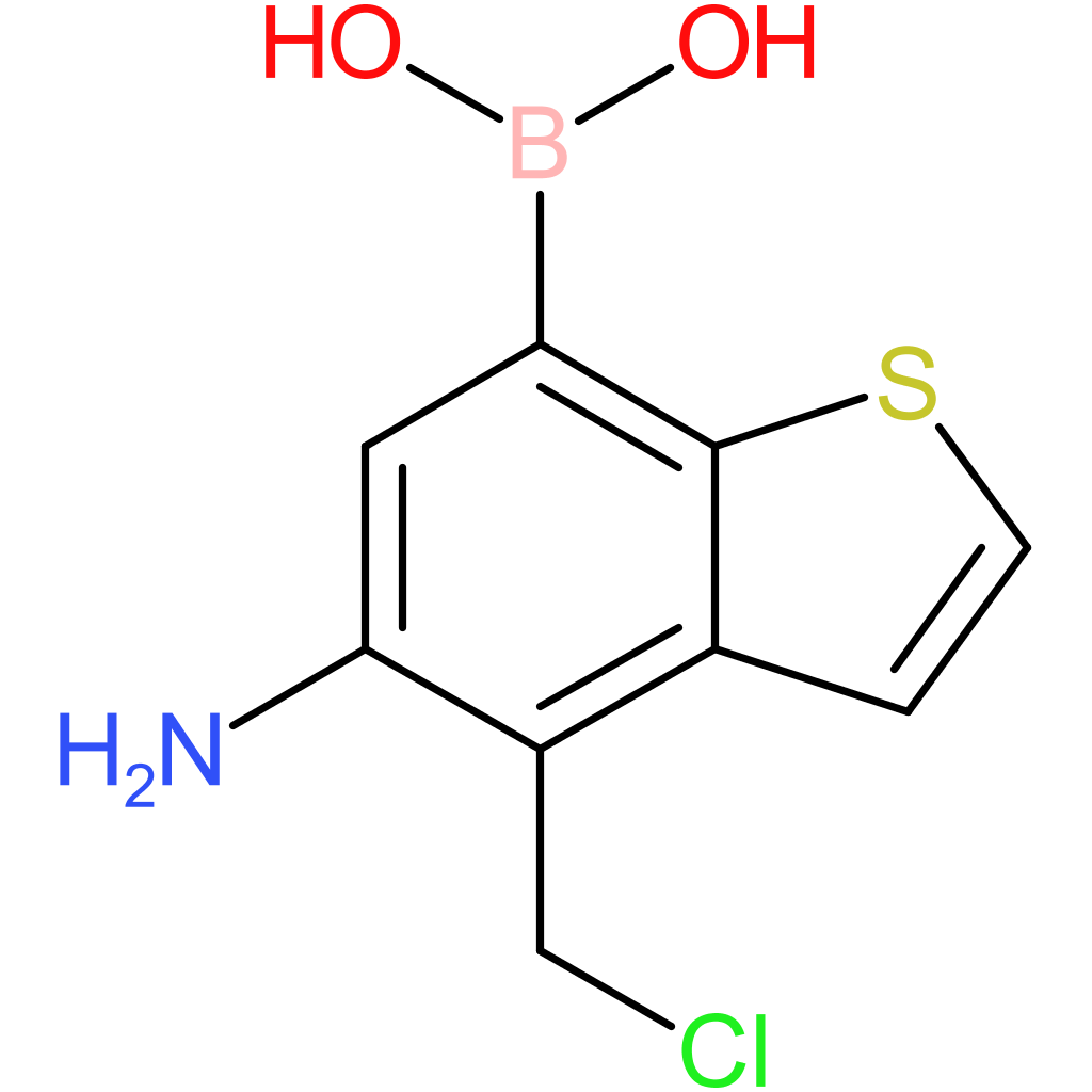 5-amino-4-(chloromethyl)benzothiophene-7-boronic acid