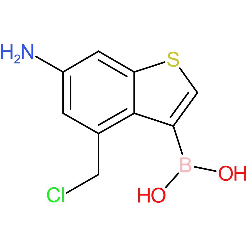 6-amino-4-(chloromethyl)benzothiophene-3-boronic acid