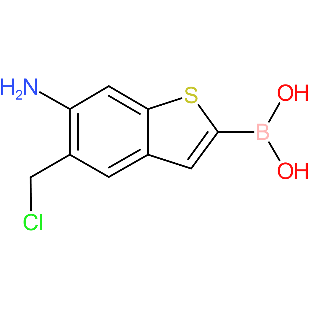 6-amino-5-(chloromethyl)benzothiophene-2-boronic acid