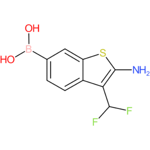 2-amino-3-(difluoromethyl)benzothiophene-6-boronic acid