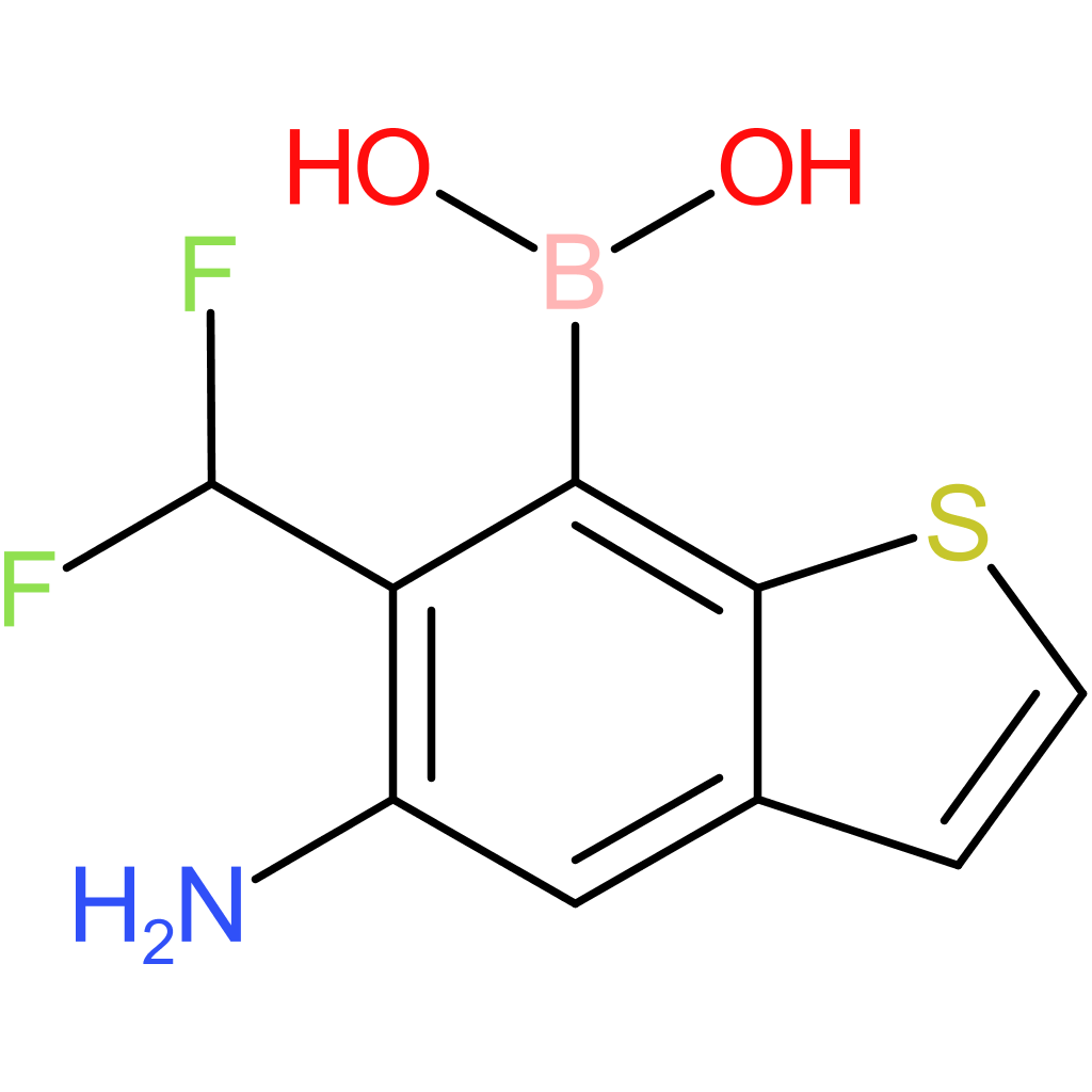 5-amino-6-(difluoromethyl)benzothiophene-7-boronic acid