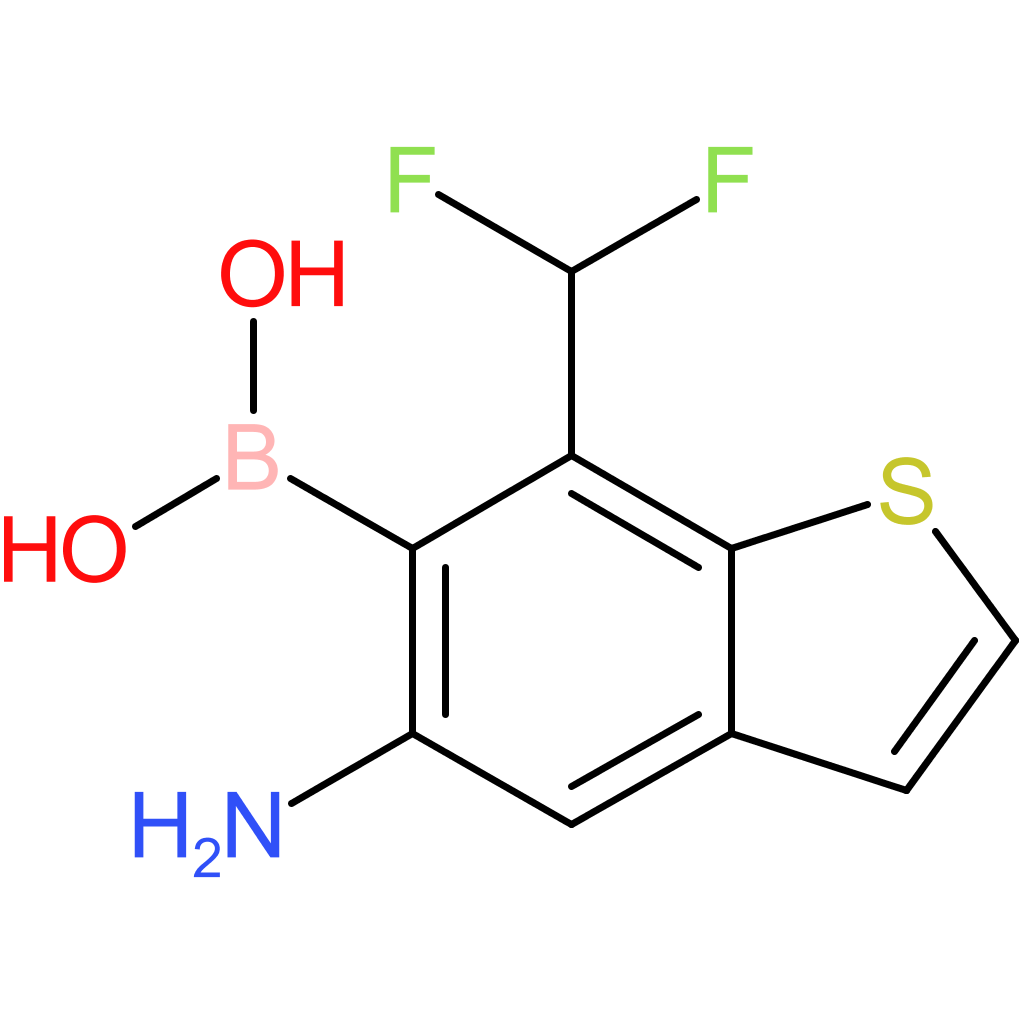5-amino-7-(difluoromethyl)benzothiophene-6-boronic acid
