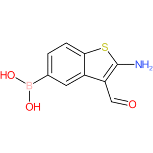 2-amino-3-formylbenzothiophene-5-boronic acid