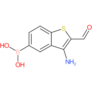 3-amino-2-formylbenzothiophene-5-boronic acid
