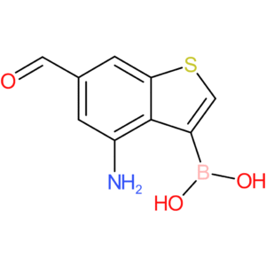 4-amino-6-formylbenzothiophene-3-boronic acid