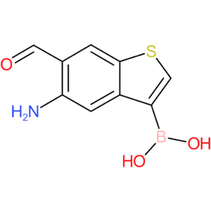 5-amino-6-formylbenzothiophene-3-boronic acid
