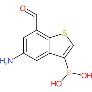 5-amino-7-formylbenzothiophene-3-boronic acid