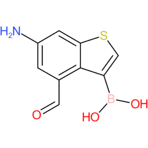 6-amino-4-formylbenzothiophene-3-boronic acid
