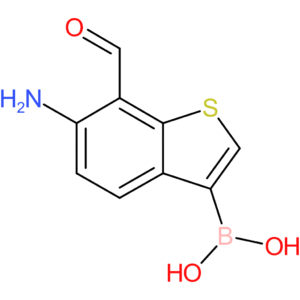 6-amino-7-formylbenzothiophene-3-boronic acid