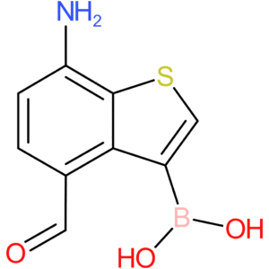 7-amino-4-formylbenzothiophene-3-boronic acid