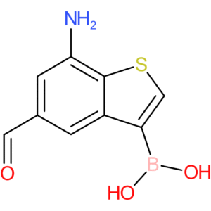 7-amino-5-formylbenzothiophene-3-boronic acid