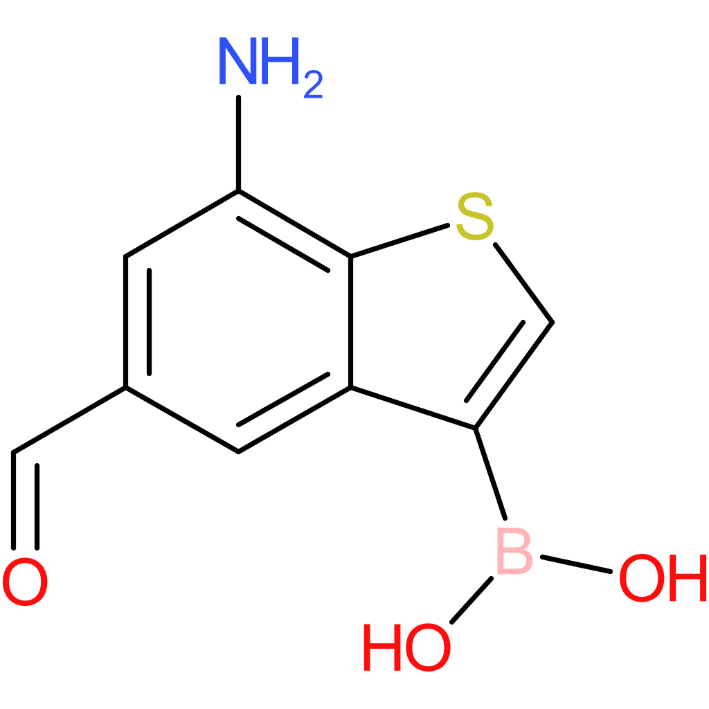 7-amino-5-formylbenzothiophene-3-boronic acid