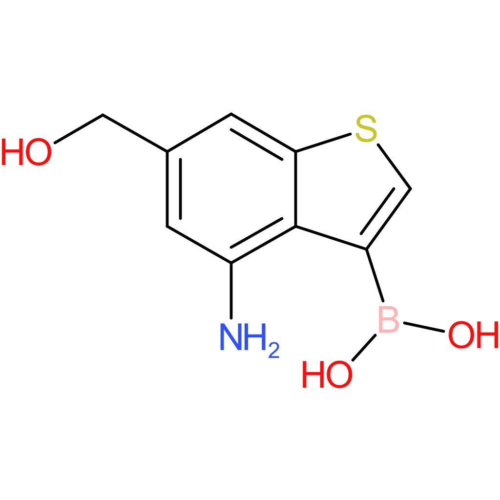 4-amino-6-(hydroxymethyl)benzothiophene-3-boronic acid