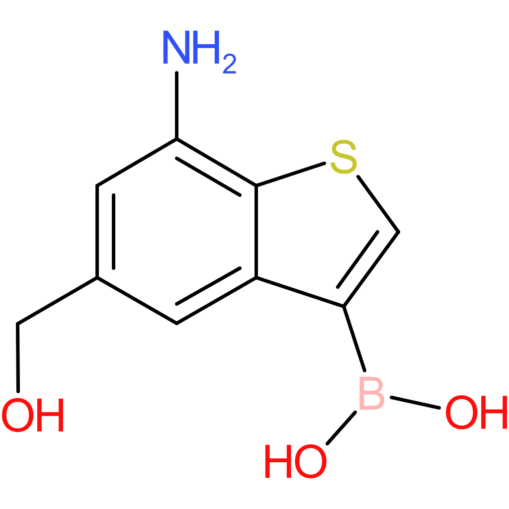 7-amino-5-(hydroxymethyl)benzothiophene-3-boronic acid