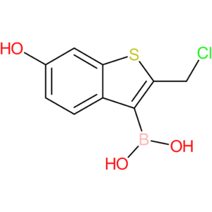 2-(chloromethyl)-6-hydroxybenzothiophene-3-boronic acid