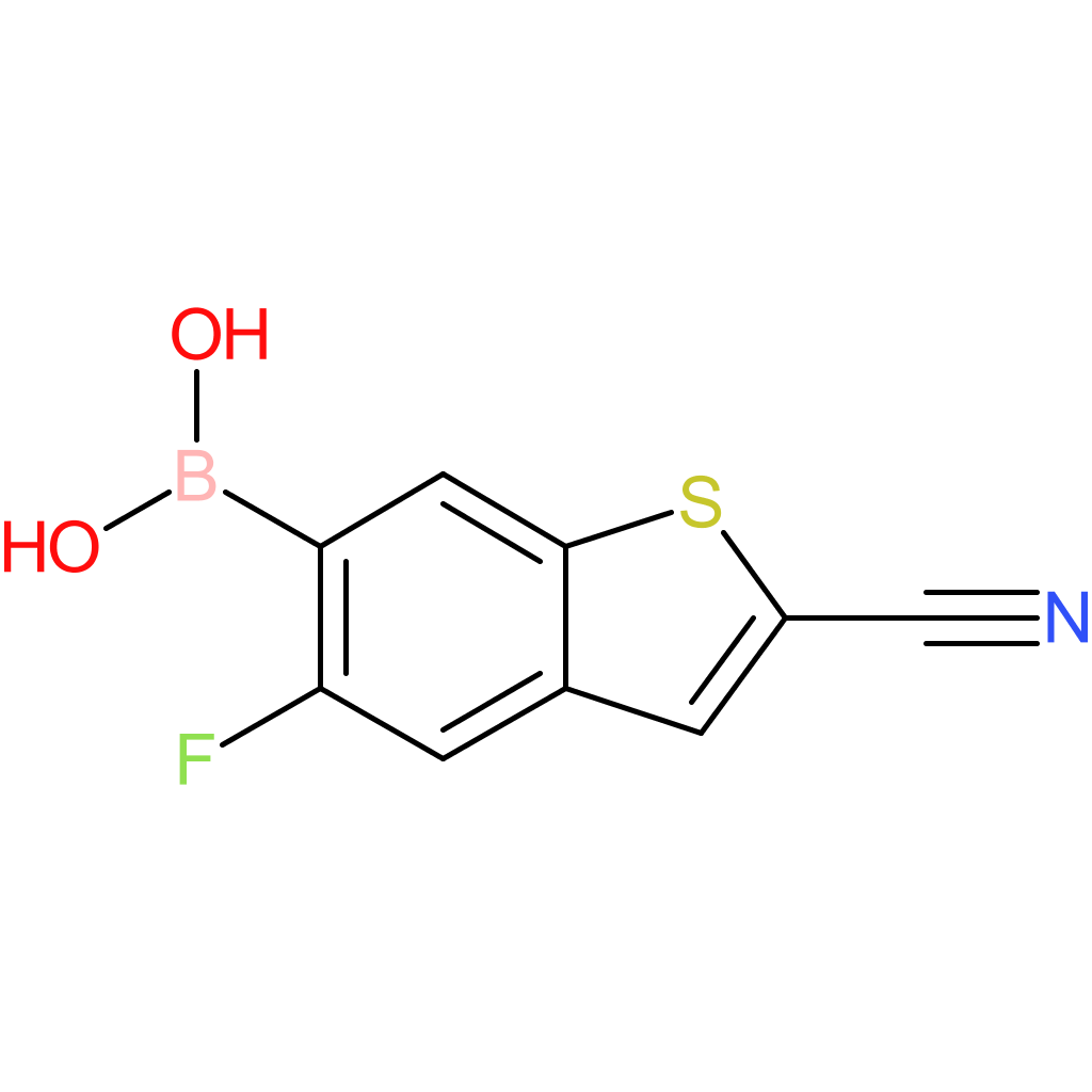 2-cyano-5-fluorobenzothiophene-6-boronic acid