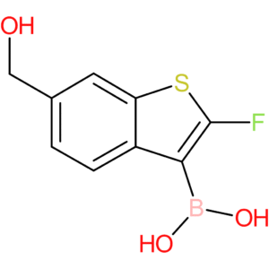 2-fluoro-6-(hydroxymethyl)benzothiophene-3-boronic acid