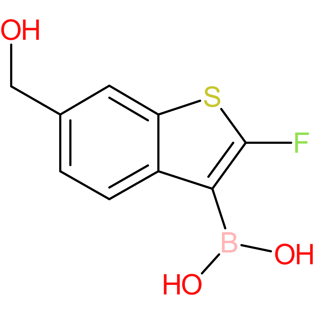 2-fluoro-6-(hydroxymethyl)benzothiophene-3-boronic acid