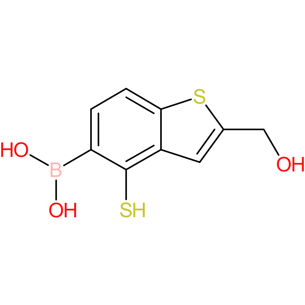2-(hydroxymethyl)-4-mercaptobenzothiophene-5-boronic acid