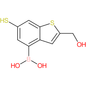2-(hydroxymethyl)-6-mercaptobenzothiophene-4-boronic acid
