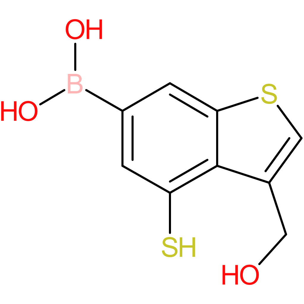 3-(hydroxymethyl)-4-mercaptobenzothiophene-6-boronic acid