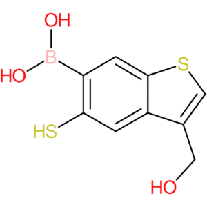 3-(hydroxymethyl)-5-mercaptobenzothiophene-6-boronic acid